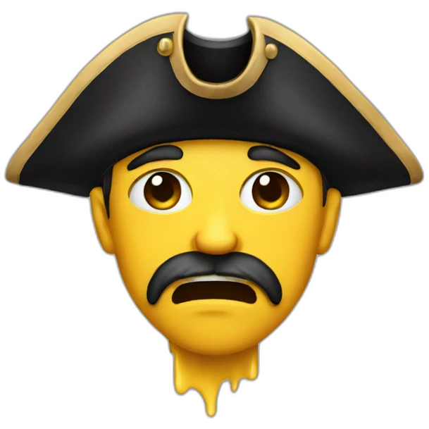 Crying pirate emoji