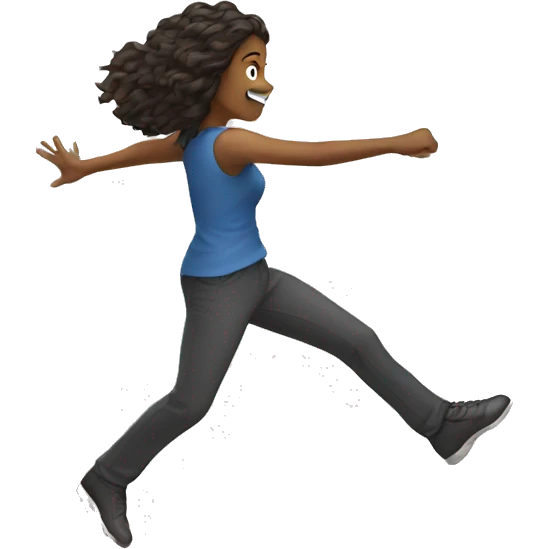 Women kicking door emoji