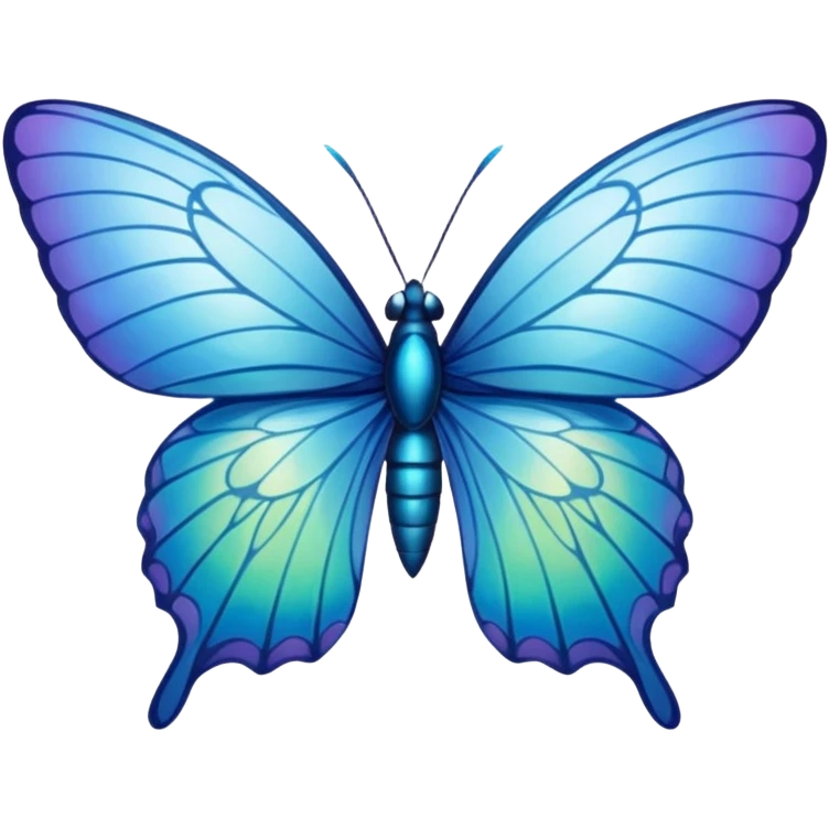 Mariposa azul emoji