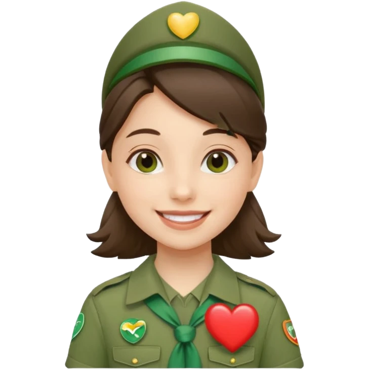 Girl Scouts heart emoji
