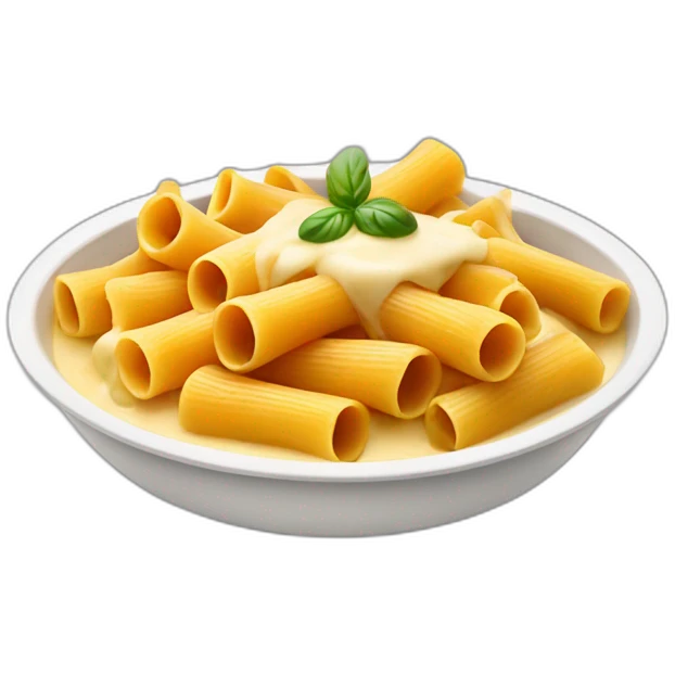 rigatoni dish in cheese sauce emoji