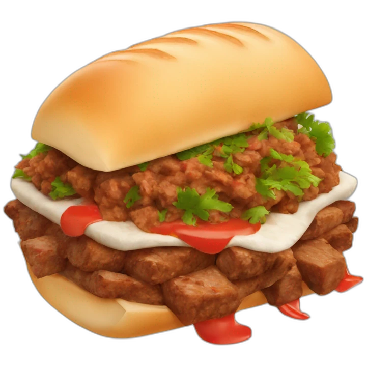 large iskender kebap emoji