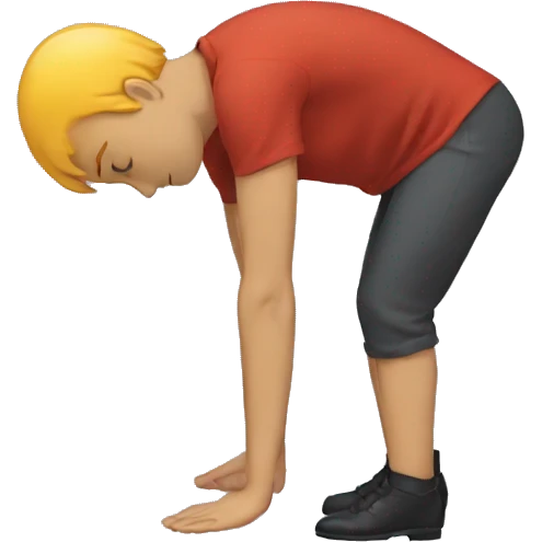 Human bowing down after performance  emoji