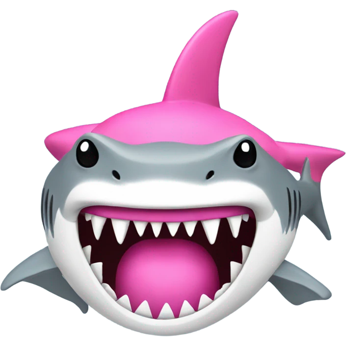 Sharks with a pink hat emoji