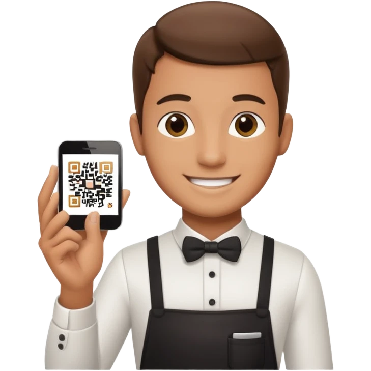waiter qr tips  emoji
