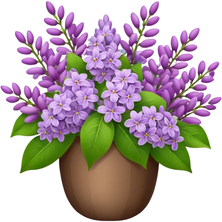 Lilac flower bouquet  emoji