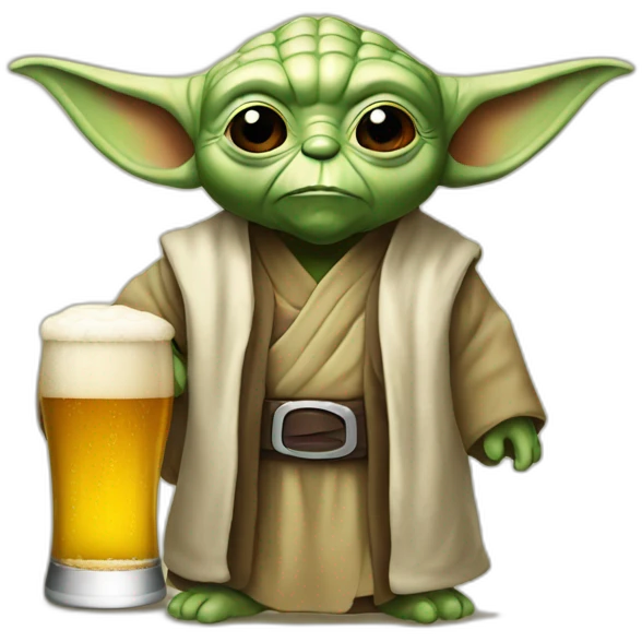 Beer yoda emoji