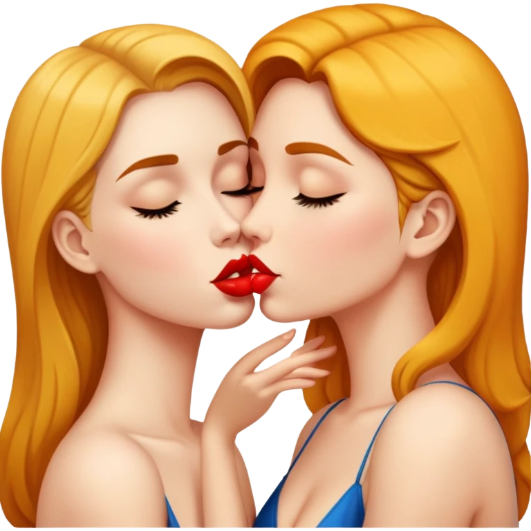 two women kissing emoji