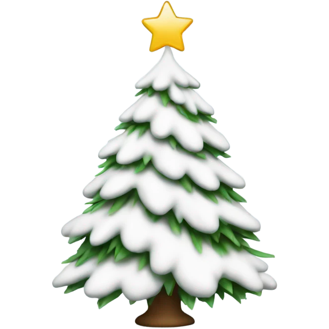White Christmas tree emoji