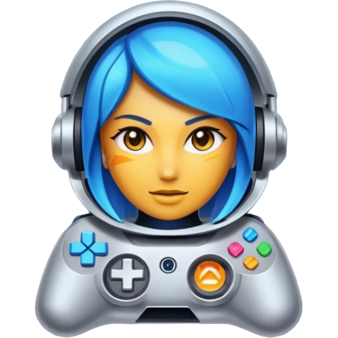 Make a Gaming logo and then put some Robotic background design with it then put my name SAYUTI at the front emoji