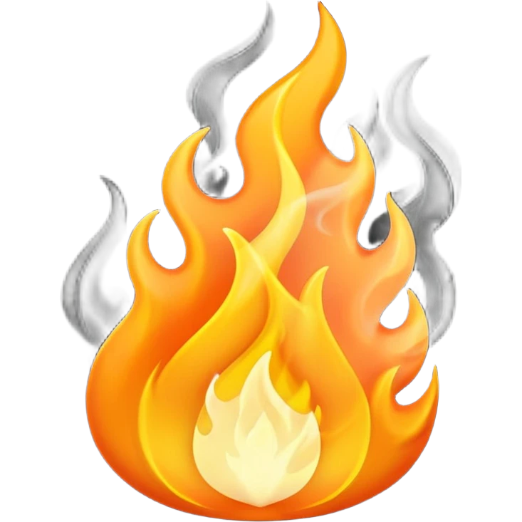 Orange Flame emoji
