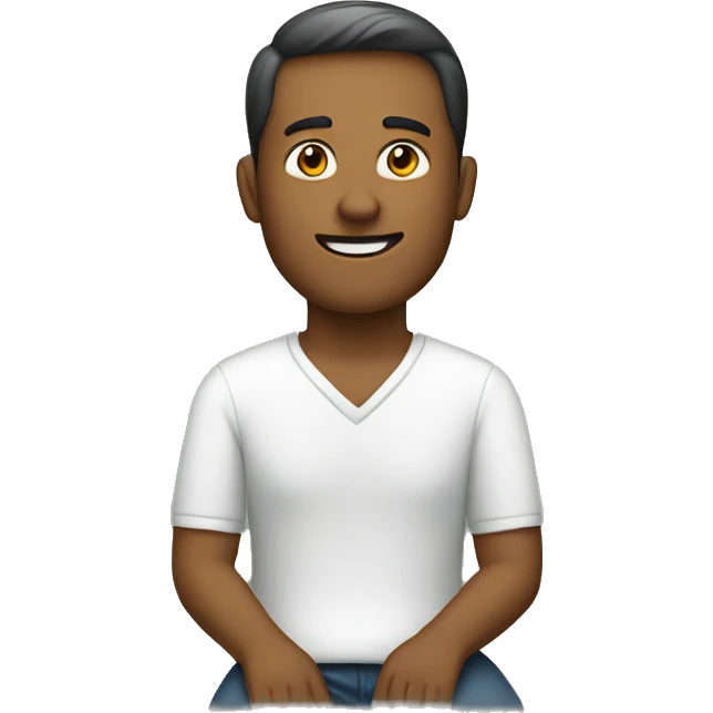 sitting man emoji
