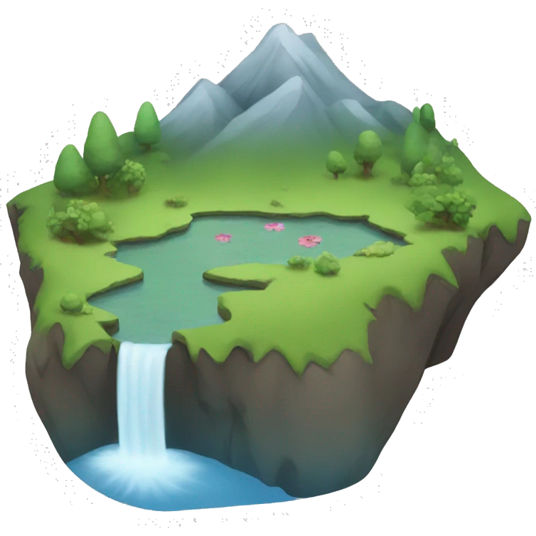 Pond on a mountain  emoji