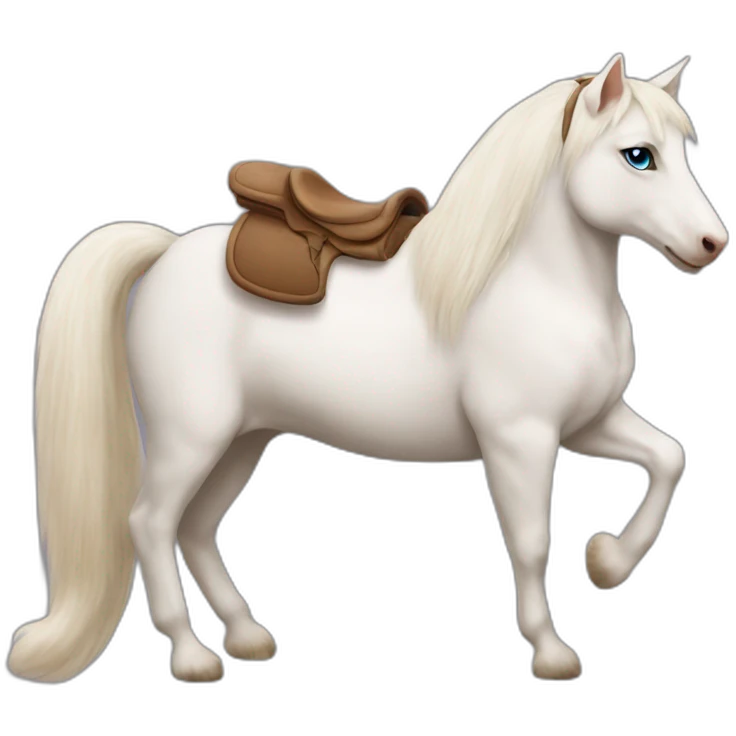 ragdoll cat on a horse emoji