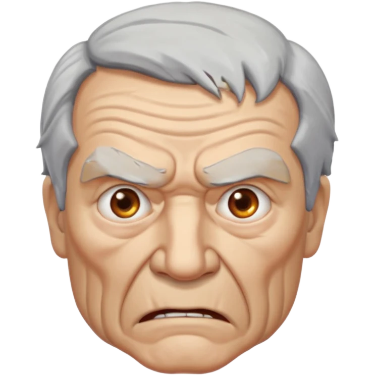very angry old man emoji