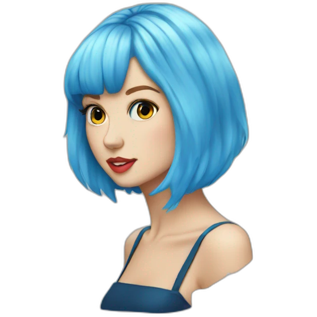 taylor swift blue hair emoji