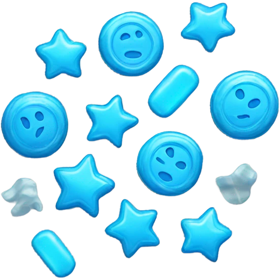Blue candy emoji