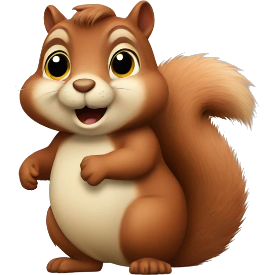 fat squirrel  emoji