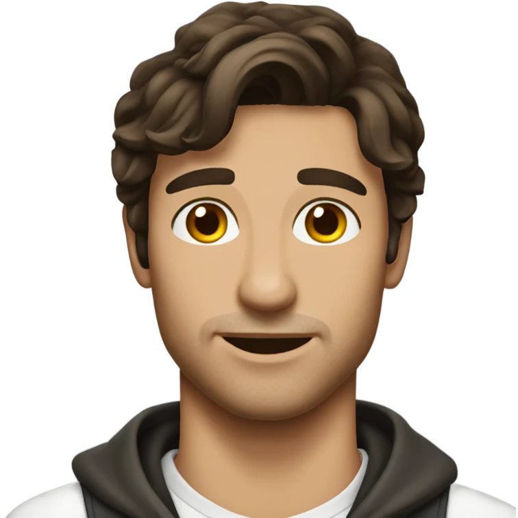 hot brunette man  emoji