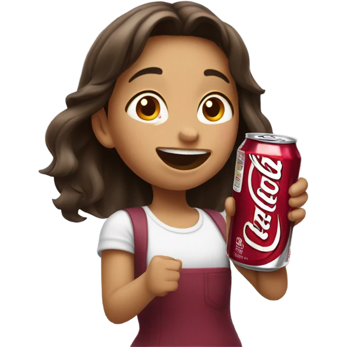 Chugging dr pepper girl  emoji