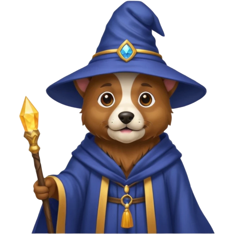 Dog wizard emoji
