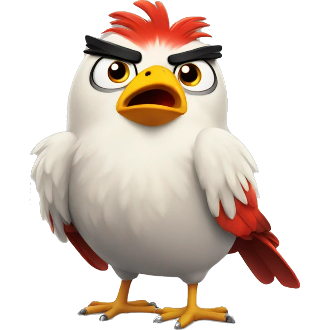 Angry bird  emoji
