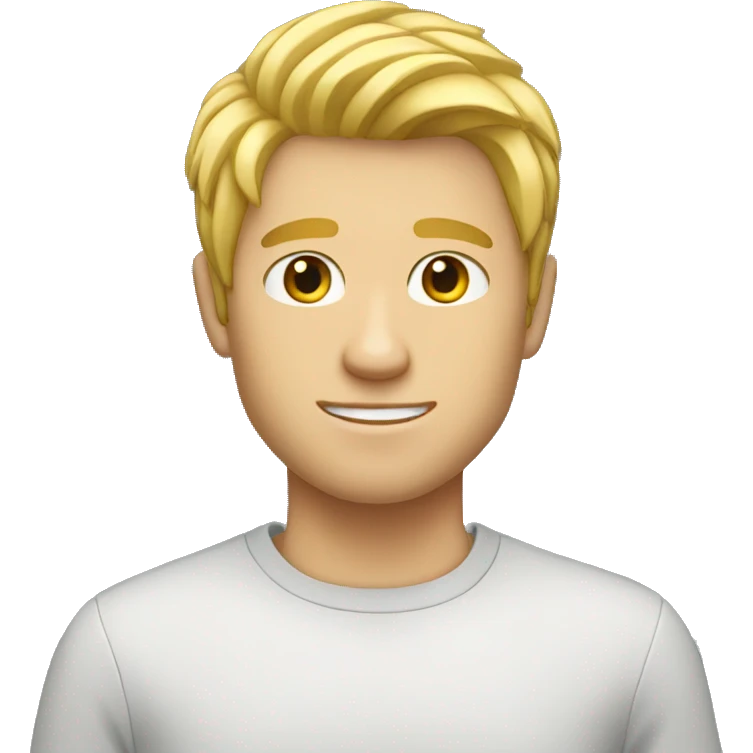 guy with blond hair and jonko emoji