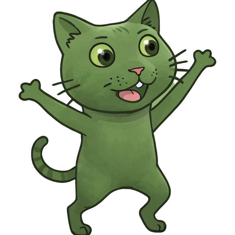 Un gato bailando  emoji