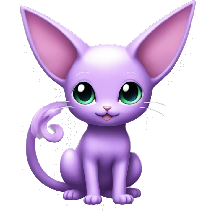 Kawaii Mew-Espeon-Pokémon full body emoji