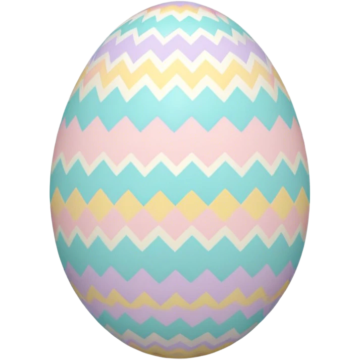 Easter egg, symmetry pattern emoji