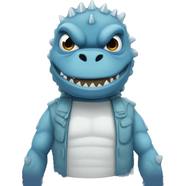 blue godzilla emoji