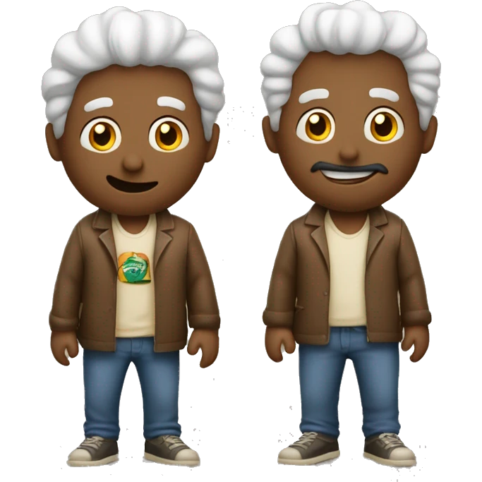 Dois homens tubarões peidando emoji