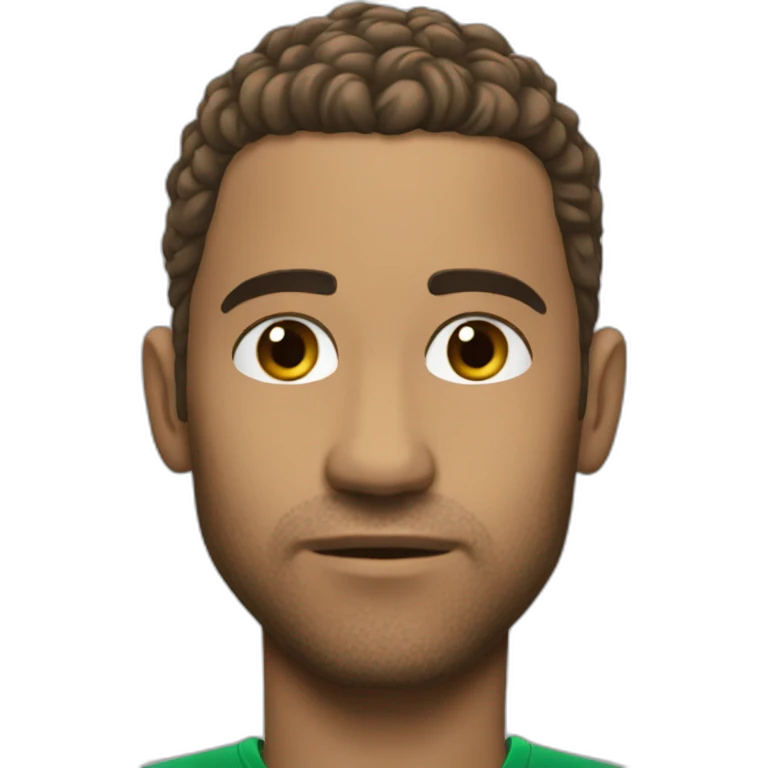 futbolista con cara triste emoji
