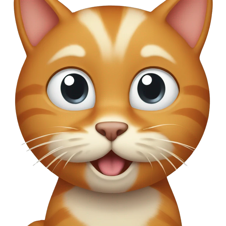 ginger cat licks his paw emoji