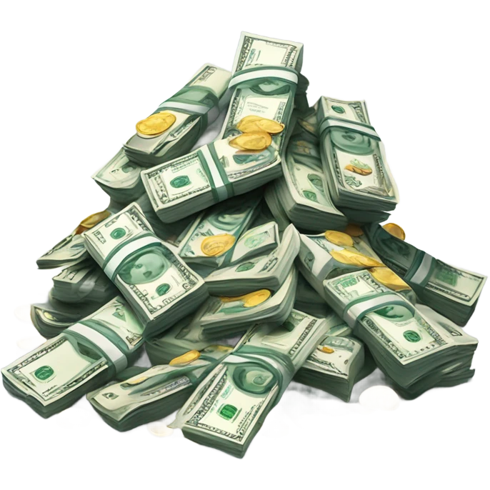 The pile of money is real emoji