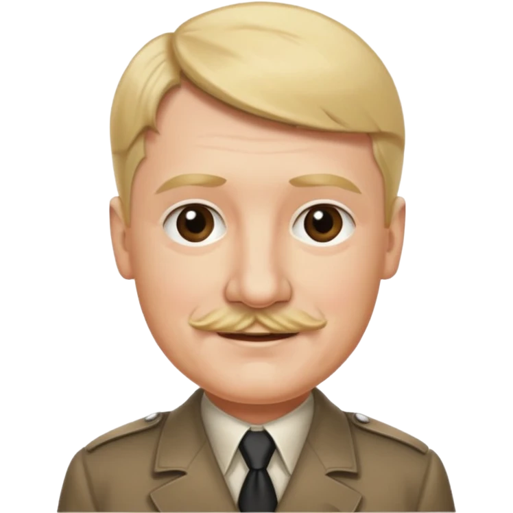 je veux un emoji de hitler si il etait blond emoji