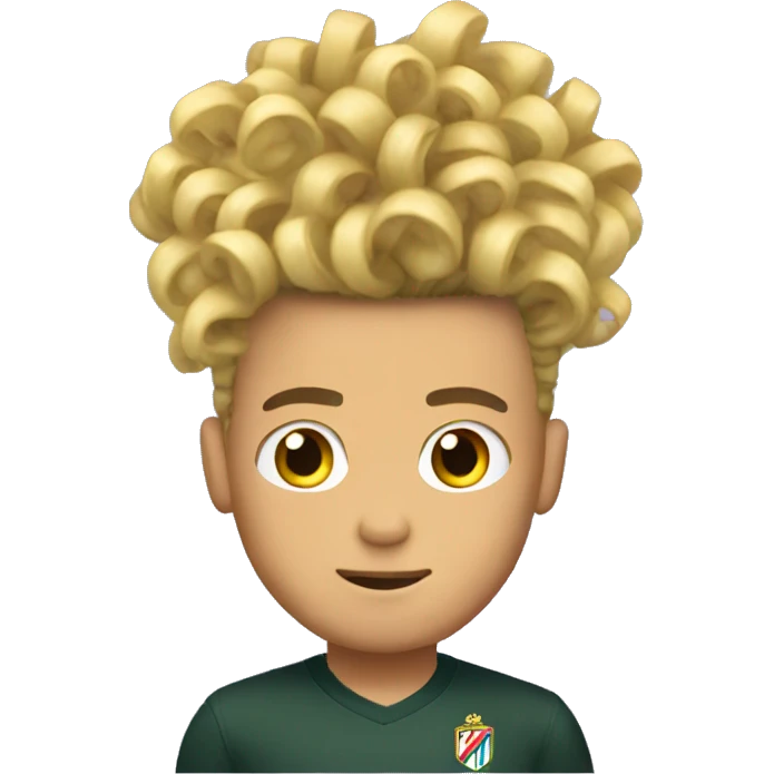 ronaldo noodle hair emoji