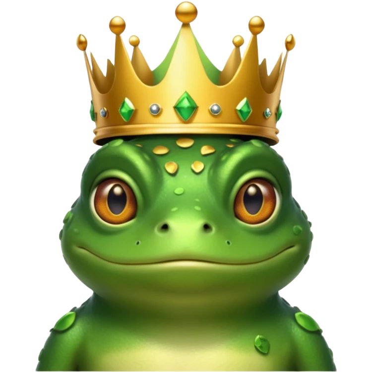 frog King, with crown emoji