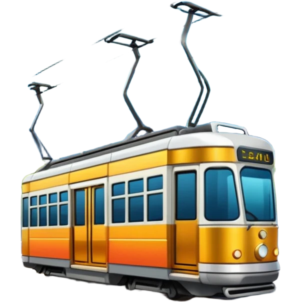 tram with city emoji