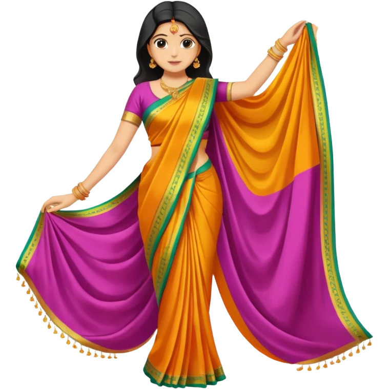saree without woman emoji