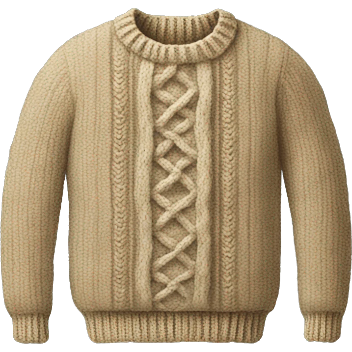 knitted vintage sweater emoji