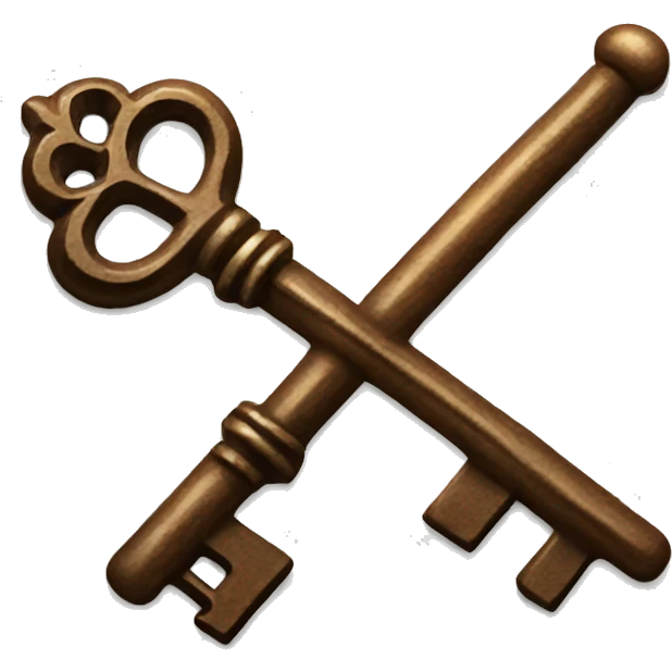 brown skeleton key emoji