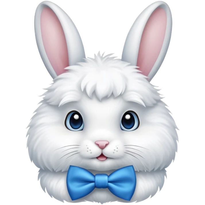 Rabbit with a blue bow tie  emoji