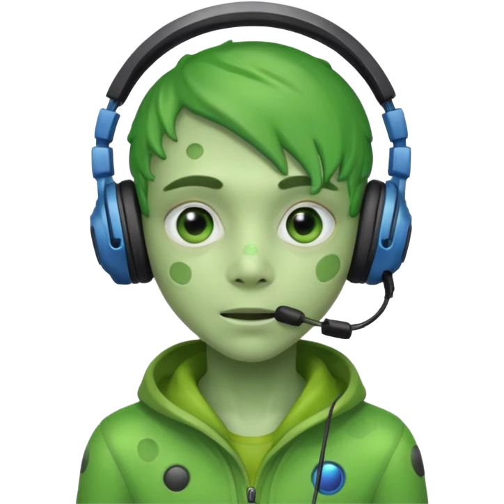 Alien teen gamer emoji