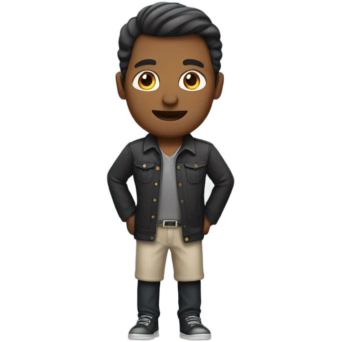 man with a skirt emoji