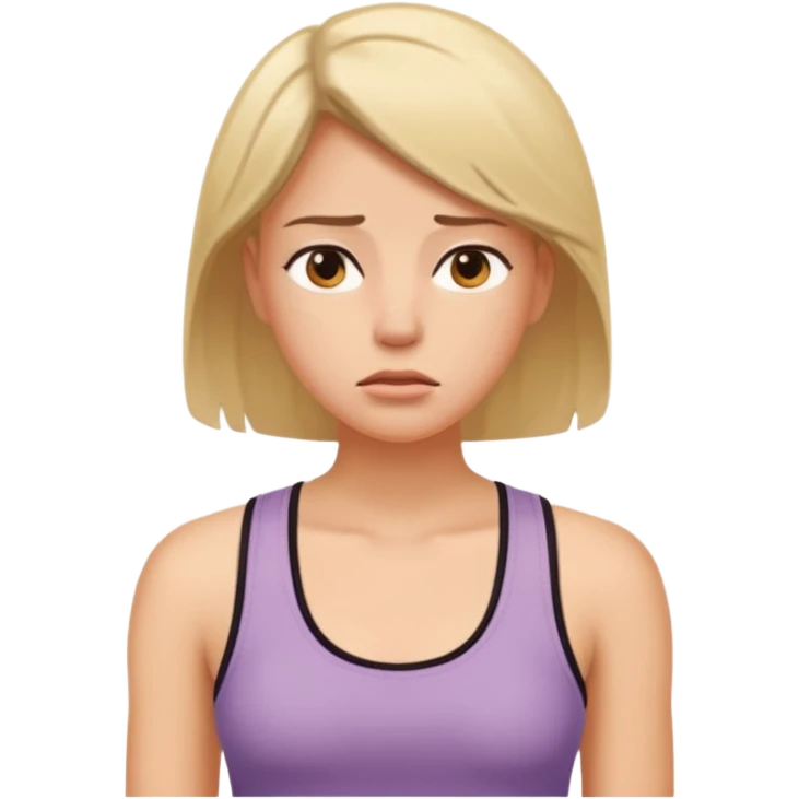 mulher com muito calor emoji