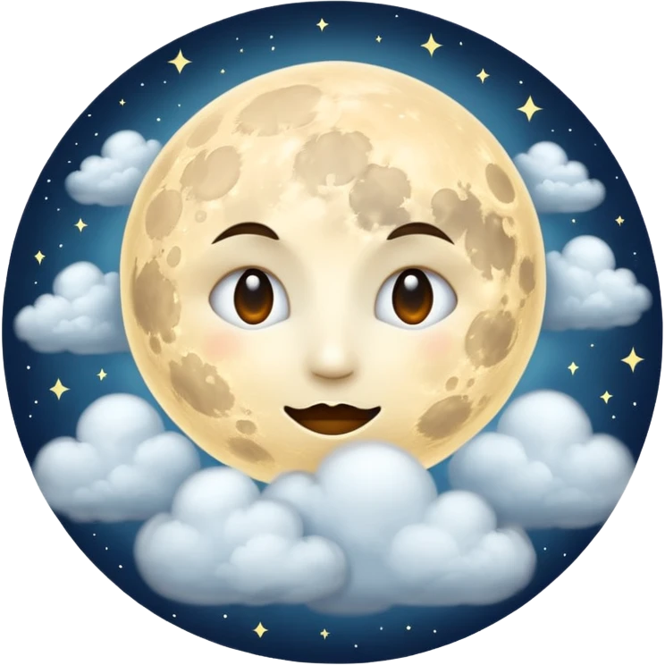 ☁️🌕☁️ emoji