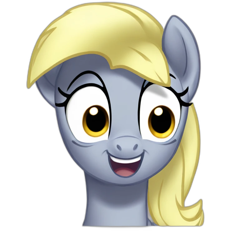 mlp pony Derpy Hooves surprised, wow emoji