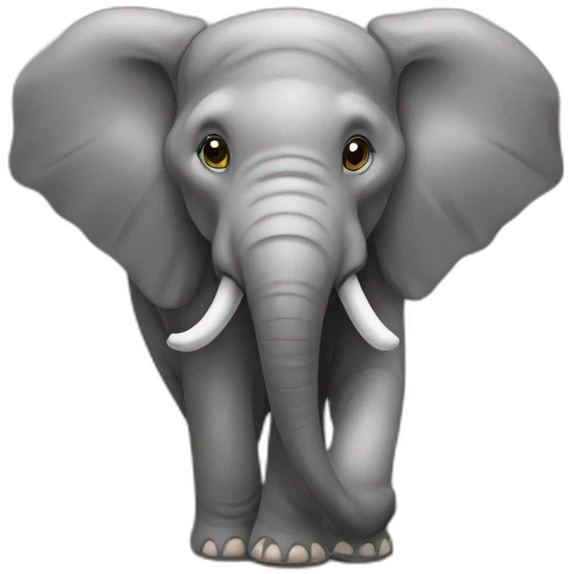 Éléphant sur fourmie emoji