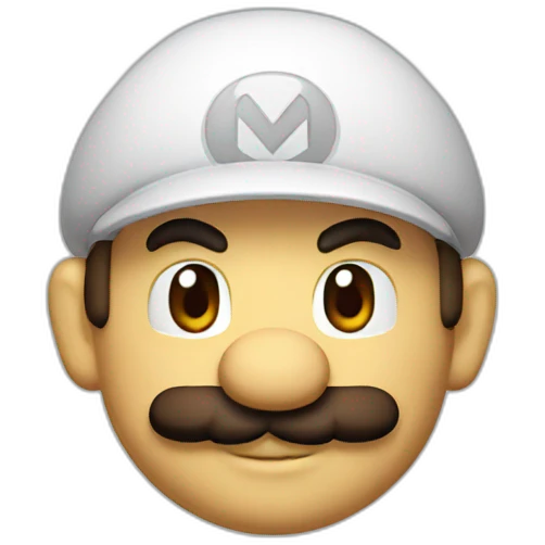Mario head  emoji
